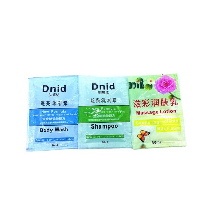 wholesales sachet hotel shower gel and hotel shampoo