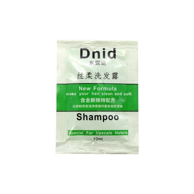 Factory price OEM 10ml sachet wholesale mini pack private label hotel shampoo